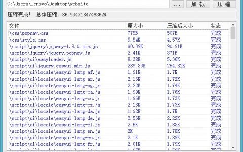 C# JS CSS 压缩工具源码下载（GUI界面）