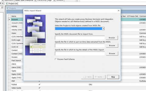 SIEBEL做Webservice时导入WSDL提示SBL-EAI-04262解决办法